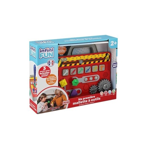 howa Boîte à outils en Jouets en bois avec 45 accessoires pour