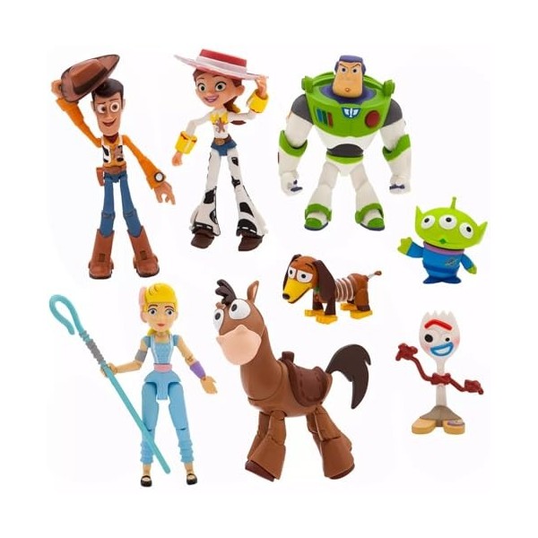 Disney Store Official Toy Story Collection de figurines daction – Ensemble Pixar haut de gamme avec personnages emblématique
