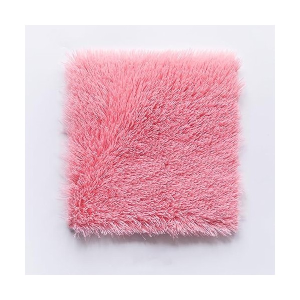 Dalles De Tapis Imbriquées en Peluche Longue, Tapis De Sol en Mousse épissée, Tapis De Puzzle Polyvalent De 24x24 Pouces, Tap