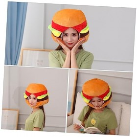 Abaodam 7 Pièces Chapeau De Hamburger Habiller Un Chapeau Couvre-chef Alimentaire Adulte Chapeau De Déguisement Dhalloween C