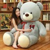 TONATO Big Bear Fur Toy Girl Big Bear Teddy Panda Doll Shrapnel Doll Birthday Gift,D,140cm