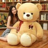 TONATO Big Bear Fur Toy Girl Big Bear Teddy Panda Doll Shrapnel Doll Birthday Gift,D,140cm