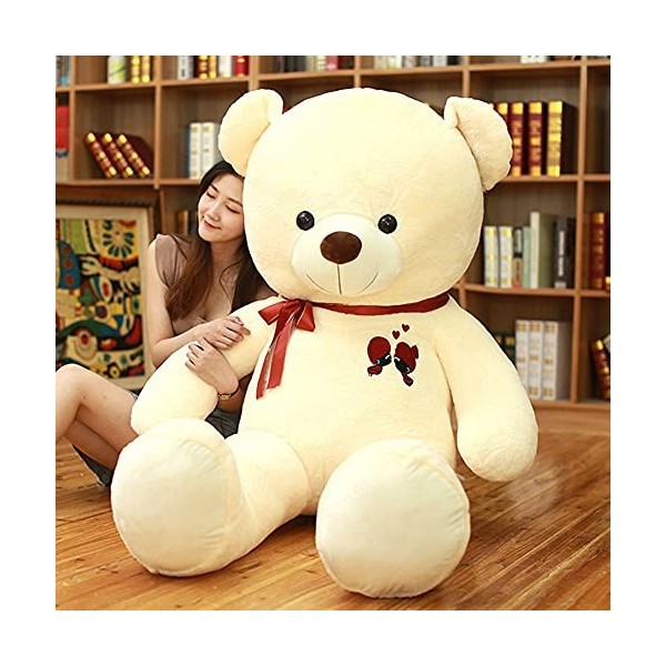 TONATO Big Bear Fur Toy Girl Big Bear Teddy Panda Doll Shrapnel Doll Birthday Gift,D,140cm