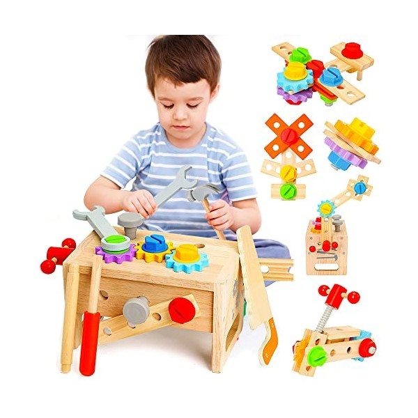 MULEVIP Outils Enfant 73 Pièces Malette Outils Enfant,Boite a