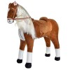 Pink Papaya Cheval en Peluche XXL de la Marque, Cheval géant 105 cm