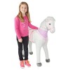 Pink Papaya Cheval en Peluche XXL de la Marque, Cheval géant 105 cm