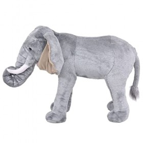 Toshilian Peluche Géante, Jouet danimaux en Peluche Jouet Enfant Jouet en Peluche Éléphant Gris XXL