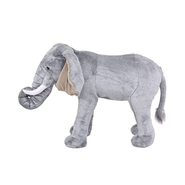 Toshilian Peluche Géante, Jouet danimaux en Peluche Jouet Enfant Jouet en Peluche Éléphant Gris XXL