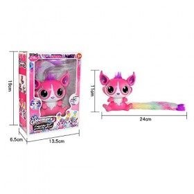 Haolv Jouets interactifs en Peluche, Jouets pour Animaux de Compagnie au Poignet, Toucher acousto-Optique,Pink