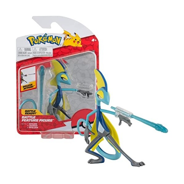 Pokemon Figurine Inteleon Intelleon - 10-12 cm Dernière Vague 2022 - Jouet sous Licence Officielle