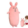 Zankie Oreiller en Peluche Lapin | Oreillers câlins pour Dormir | poupée en Peluche danimal Doux, Peluche Lapin Pâques, Joue