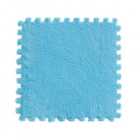 Tapis De Sol en Mousse en Peluche Puzzle Multifonctionnel, 40 Dalles De Tapis en Peluche Imbriquées, Tapis Doux, Tapis De Jeu