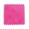 Tapis De Sol en Mousse en Peluche Puzzle Multifonctionnel, 40 Dalles De Tapis en Peluche Imbriquées, Tapis Doux, Tapis De Jeu