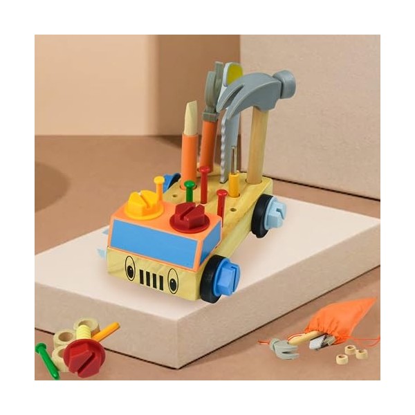 Boite à Outils en Bois Miniwob - Jeux de Rôle Montessori pour Enfants