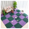 Carreaux De Sol en Mousse en Peluche, Dalles De Moquette Carrées en Mousse en Peluche, Tapis De Puzzle De Tapis Dépissure De