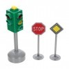 TOYANDONA Mini lampe de signalisation - Jouet de signalisation de route - Jouet - Mini panneau de signalisation - Jouet pour 
