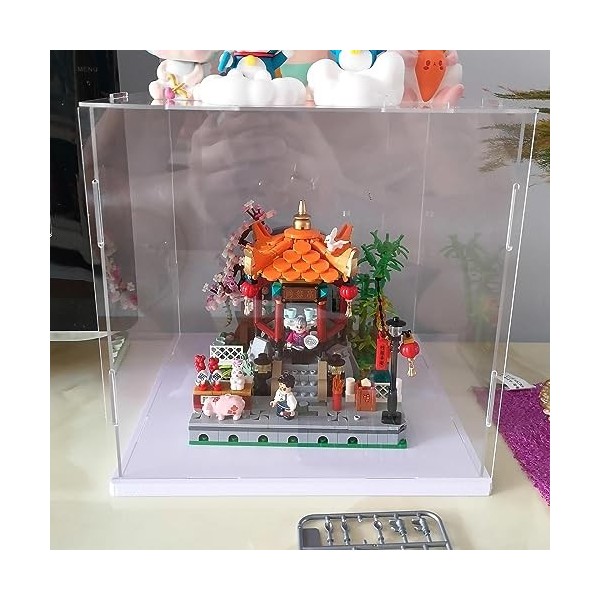 Vitrine Acrylique Transparent Boîte De Rangement Anti-poussière For Jouets En Peluche/figurines Daction Grands Organisateurs