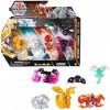 BAKUGAN Evolutions Battle Strike Lot de 6 Paquets de 1 Platinum Pyrus Sectanoid , 2 Aurelus Dragonoid, Hydorous , 1 Geogan