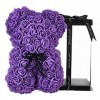 Ours en peluche Rose Ours en peluche de 25,4 cm - Plus de 250 douzaines de fleurs artificielles - Saint-Valentin, anniversair