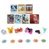 BAKUGAN Evolutions Battle Strike Lot de 6 Paquets de 1 Platinum Pyrus Sectanoid , 2 Aurelus Dragonoid, Hydorous , 1 Geogan