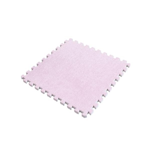 Tapis De Sol en Mousse Puzzle avec Bordure, 36 Pièces, Dalles De Tapis en Peluche Emboîtables 30 Cm, Tapis De Jeu, Combinaiso