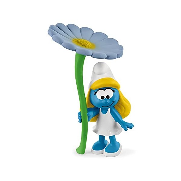 Schleich 20828 Schtroumpfette à la Fleur The Smurfs Multicolore