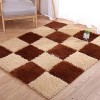 Tapis De Sol en Mousse Puzzle 36 Pièces, Dalles De Moquette Imbriquées en Peluche, Tapis épissé, Protection De Sol, 12 X 12 X