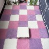 Carreaux De Moquette Imbriqués De 12 X 12 Pouces, Tapis De Sol en Mousse De Puzzle en Peluche Antidérapant, Moelleux, Décorat