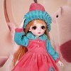 SFPY Mini Doll BJD 1/6 Filles Ball Jointed SD Doll Résine Jouets Comprendre Peluche Ensemble de Vêtements + Cheveux Longs + C