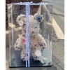 Vitrine Acrylique Transparent Animal En Peluche / Figurines D’action Boîtes De Cubes En Plastique Transparent Empilables - Av