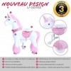 Miweba PonyCycle Étoile filante - Série U - Cheval à Bascule - Doudou à roulettes - en Ligne - Enfants - Poney - Cheval - Équ