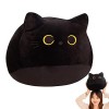 Tedious Chat Noir en Peluche, Oreiller de Chat Noir - Grosse Peluche | Doux décoratif Adorable Confortable créatif Chat Noir 