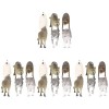 ibasenice 28 Pièces Modèle De Meute De Loups dhiver Jouet Extérieur Figurines pour Lextérieur Jouets Dextérieur pour Bébés