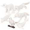 ibasenice 28 Pièces Modèle De Meute De Loups dhiver Jouet Extérieur Figurines pour Lextérieur Jouets Dextérieur pour Bébés