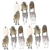 ibasenice 28 Pièces Modèle De Meute De Loups dhiver Jouet Extérieur Figurines pour Lextérieur Jouets Dextérieur pour Bébés