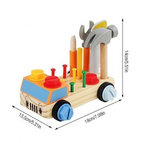 TGKYK Outils Enfant Bricolage, 25 Pièces Caisse a Outil Enfant, Éducatif Malette Outils Enfant sur Roues, Montessori Etablie 