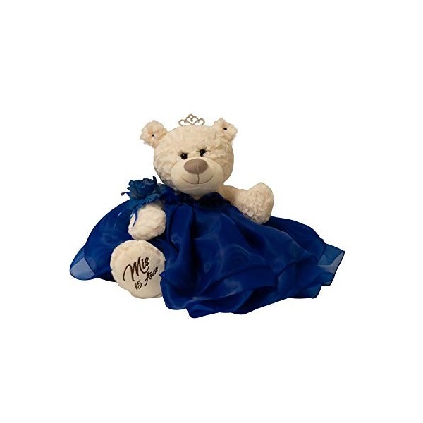 Quince Anos Quinceanera B16831-15 Last Doll Ours en peluche avec robe Bleu roi