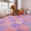 Tapis en Peluche Multifonctionnel De 0.23 Pouces Dépaisseur, 12x12 Pouces, Brillant, à Emboîtement, Carrelage De Sol en Mous