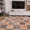 Tapis en Peluche Multifonctionnel De 0.23 Pouces Dépaisseur, 12x12 Pouces, Brillant, à Emboîtement, Carrelage De Sol en Mous