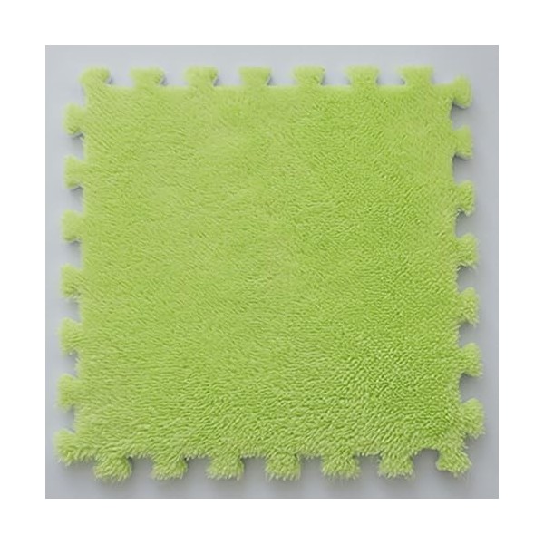 Tapis De Sol en Mousse Puzzle en Peluche, Dalles De Moquette Imbriquées,12X12 Pouces Tapis, Tapis De Jeu, Protection De Sol, 