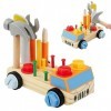 Lotvic Jouet Enfant 3 Ans,Jouet Bois,Etabli Enfant,Jeux Montessori 2 Ans,Outils Enfant,Caisse a Outil Enfant,Jouets Dactivit