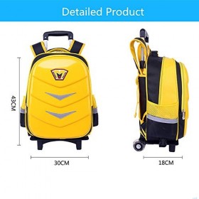 Enfants en peluche Sac à roulettes Chariot École Sacs Trolley for enfants garçons et filles Sac à dos sur roues de grande cap