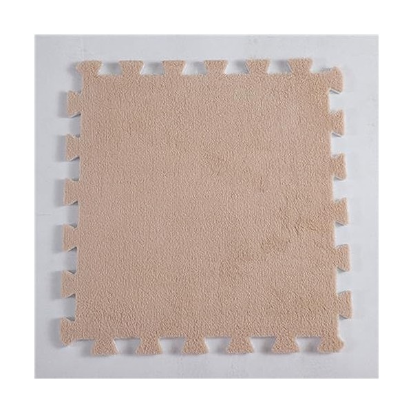 12x12x0.4in Carreaux De Moquette Carrés à Emboîtement avec Bordure,Tapis De Sol en Mousse De Peluche Bricolage,Tapis De Jeu P