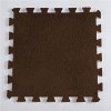 12x12x0.4in Carreaux De Moquette Carrés à Emboîtement avec Bordure,Tapis De Sol en Mousse De Peluche Bricolage,Tapis De Jeu P