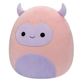 Squishmallows Peluche originale Ronalda rose et violet Yeti de 50,8 cm – Jumbo Ultrasoft officiel Jazwares