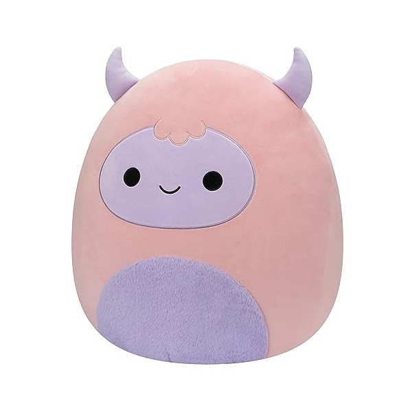 Squishmallows Peluche originale Ronalda rose et violet Yeti de 50,8 cm – Jumbo Ultrasoft officiel Jazwares