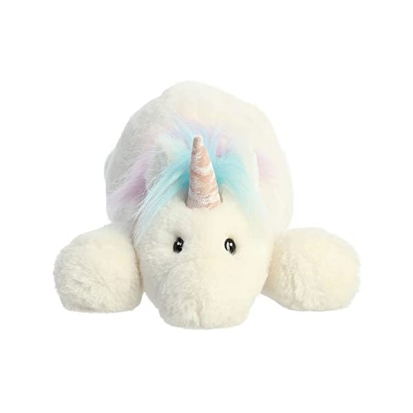 Aurora® Laid-Back Snoozles™ Licorne en peluche – Confort douillet – Jeu imaginatif – Blanc 45,7 cm