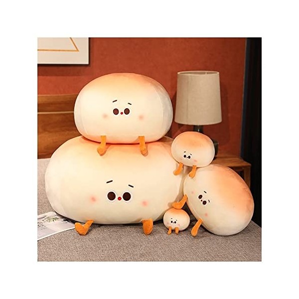 Jouet en peluche créatif 10-60CM Kawaii en peluche cuit à la vapeur chignon en peluche dessin animé réaliste émotionnel Bao Z