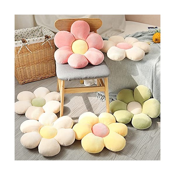 35-53 cm Belle fleur colorée oreiller jouet peluche plante dessin animé peluche chaise coussin canapé enfants amoureux cadeau