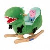 Peppa Pig 161A Georges Dinosaur Rocker, Plush Ride on with Wooden Base, Ages 12 Months+